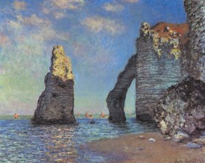 Klinterne ved Etretat af Claude Monet